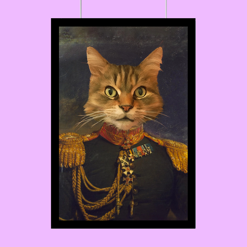 The Admiral Pet - Custom Pet Portrait